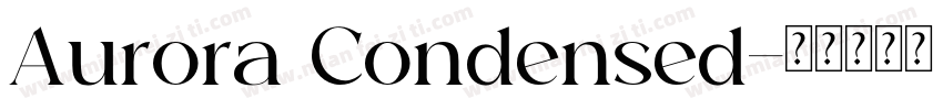 Aurora Condensed字体转换